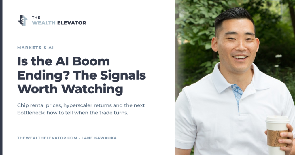 Cover: Is the AI Boom Ending? The Signals Worth Watching, with Lane Kawaoka