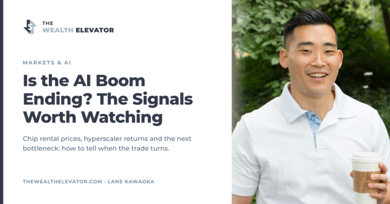 Cover: Is the AI Boom Ending? The Signals Worth Watching, with Lane Kawaoka