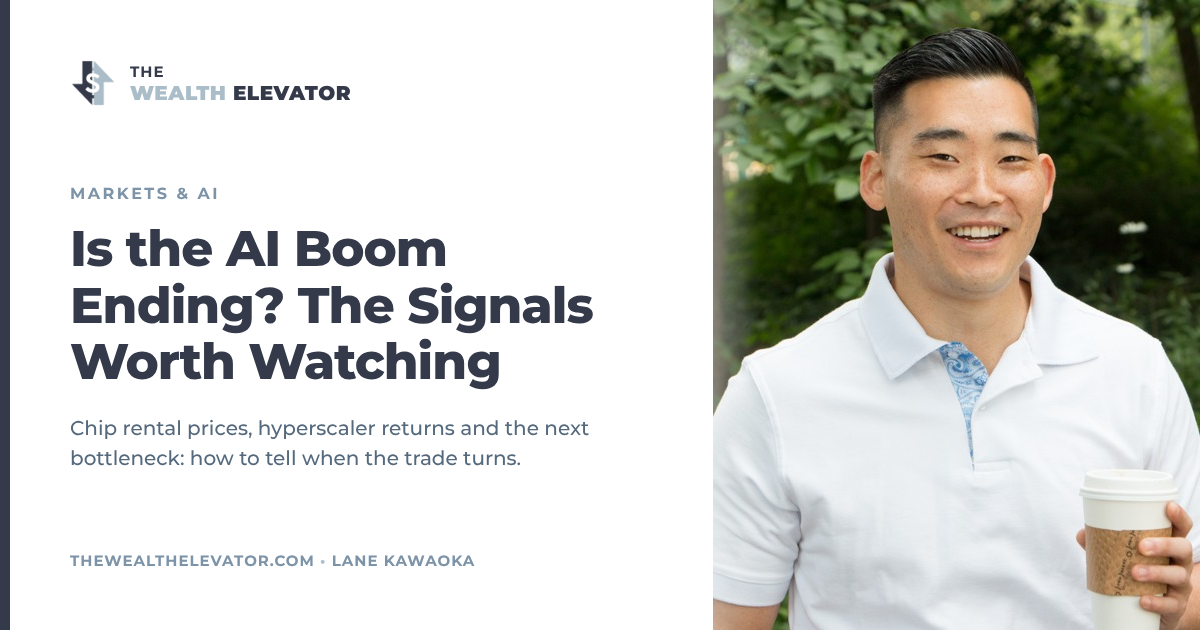 Cover: Is the AI Boom Ending? The Signals Worth Watching, with Lane Kawaoka